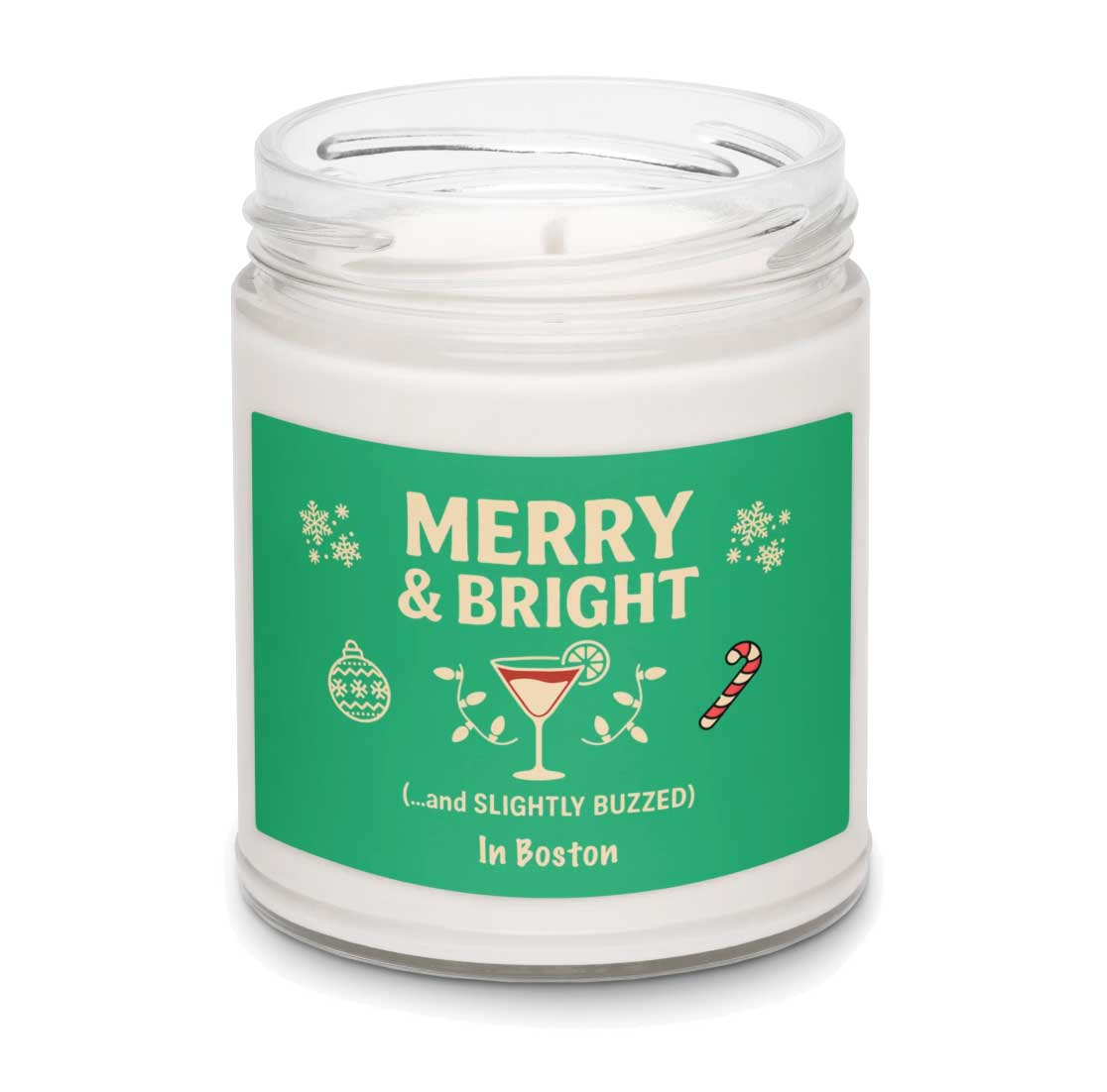 Merry & Bright Christmas Candle