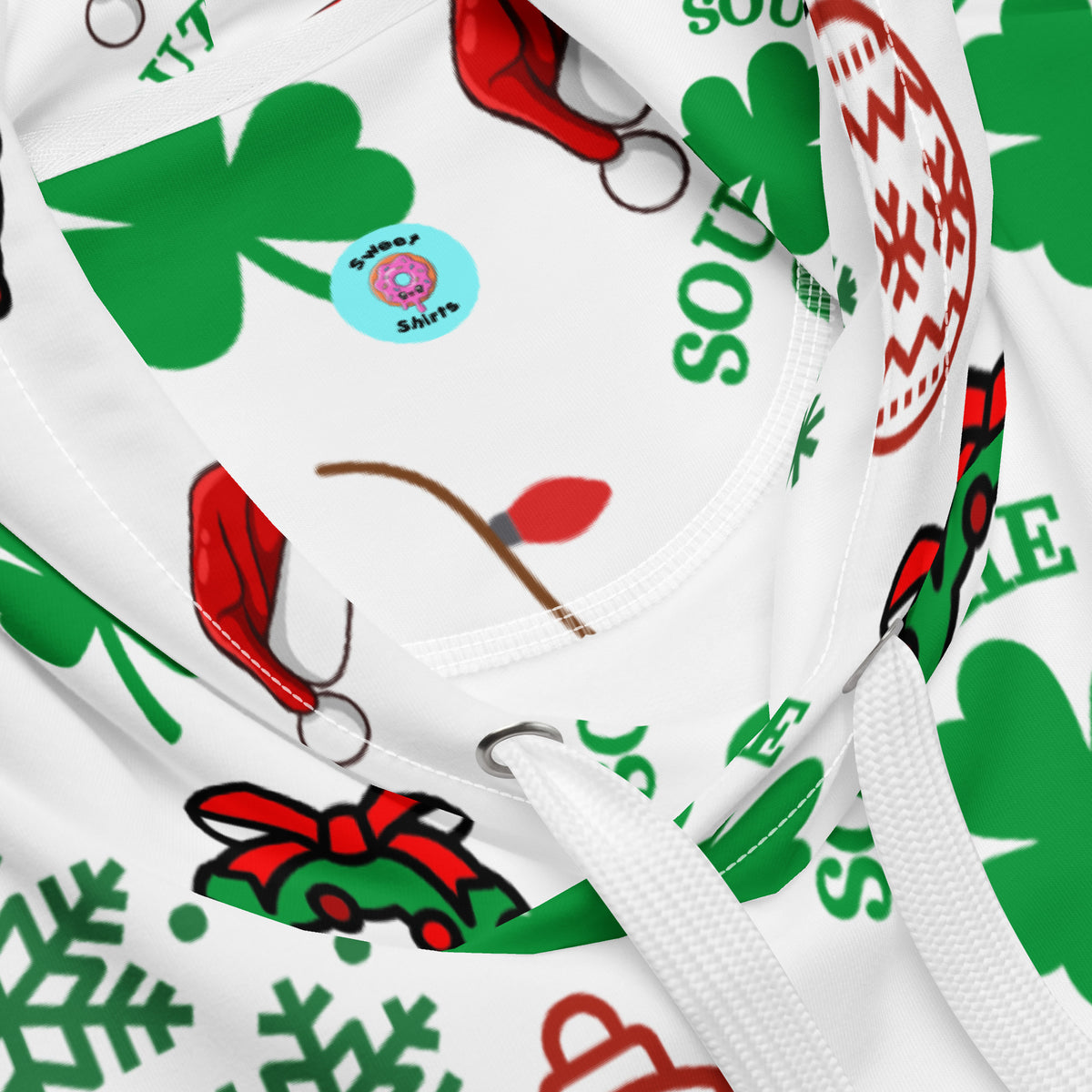 Southie Shamrock Christmas Hoodie