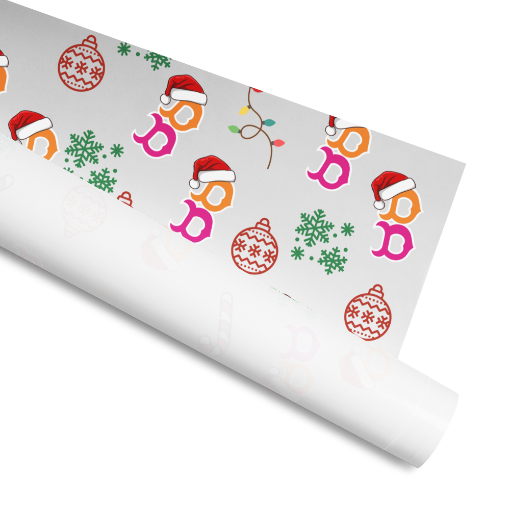 Boston B Christmas Wrapping Paper